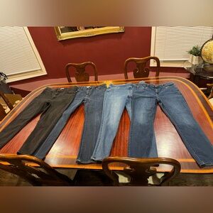 Ava & Viv Women's Jeans in Black, Light Blue, and Dark Blue